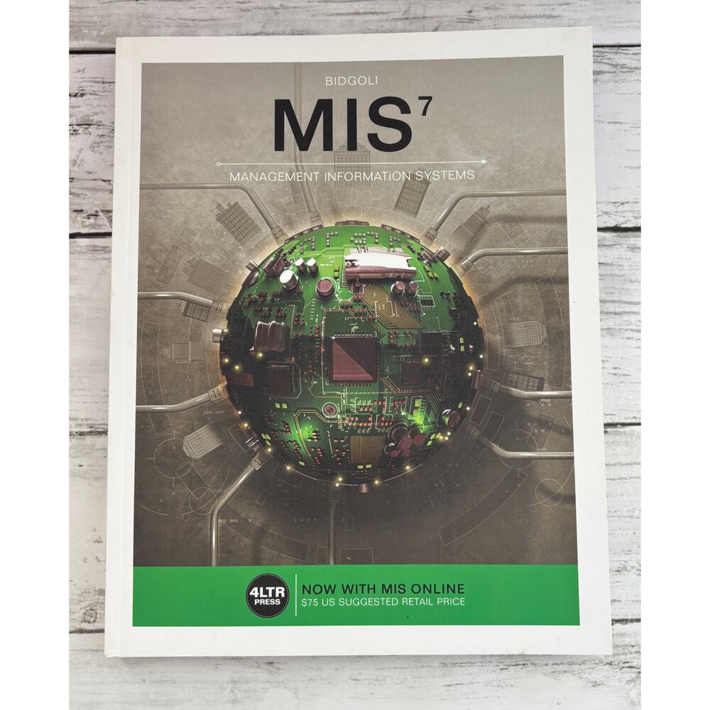 Bidgoli MIS7 Management Information Systems Paperback Book